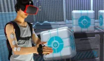 Providing Haptics to Walls &amp; Heavy Objects in Virtual Reality by Means of Electrical Muscle Stimulation