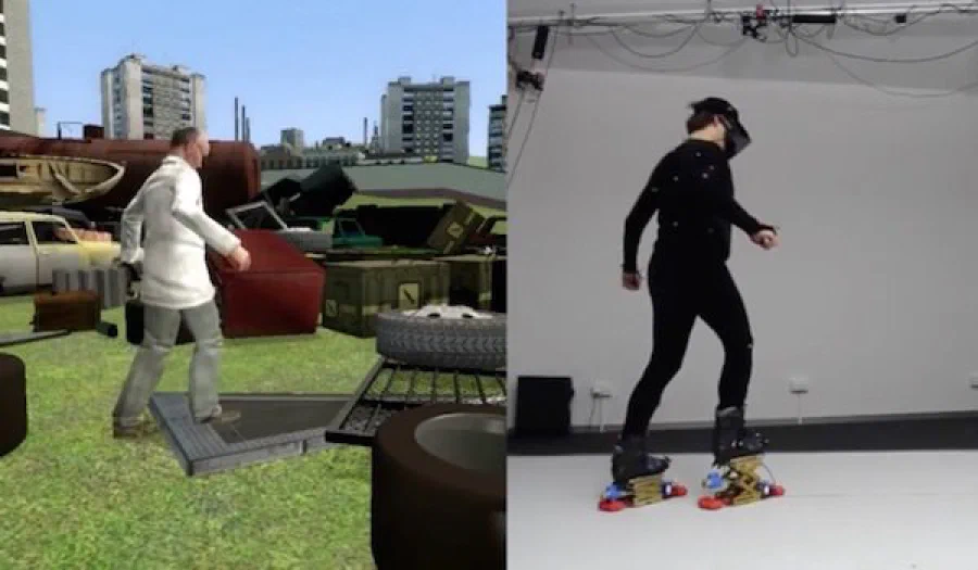 Level-Ups: Motorized Stilts that Simulate Stair Steps in Virtual Reality